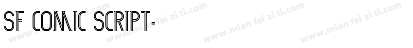 SF Comic Script字体转换
